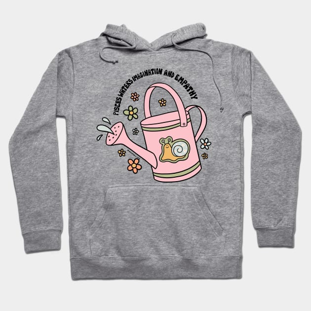 Pisces Watering Can Hoodie by Doodle by Meg